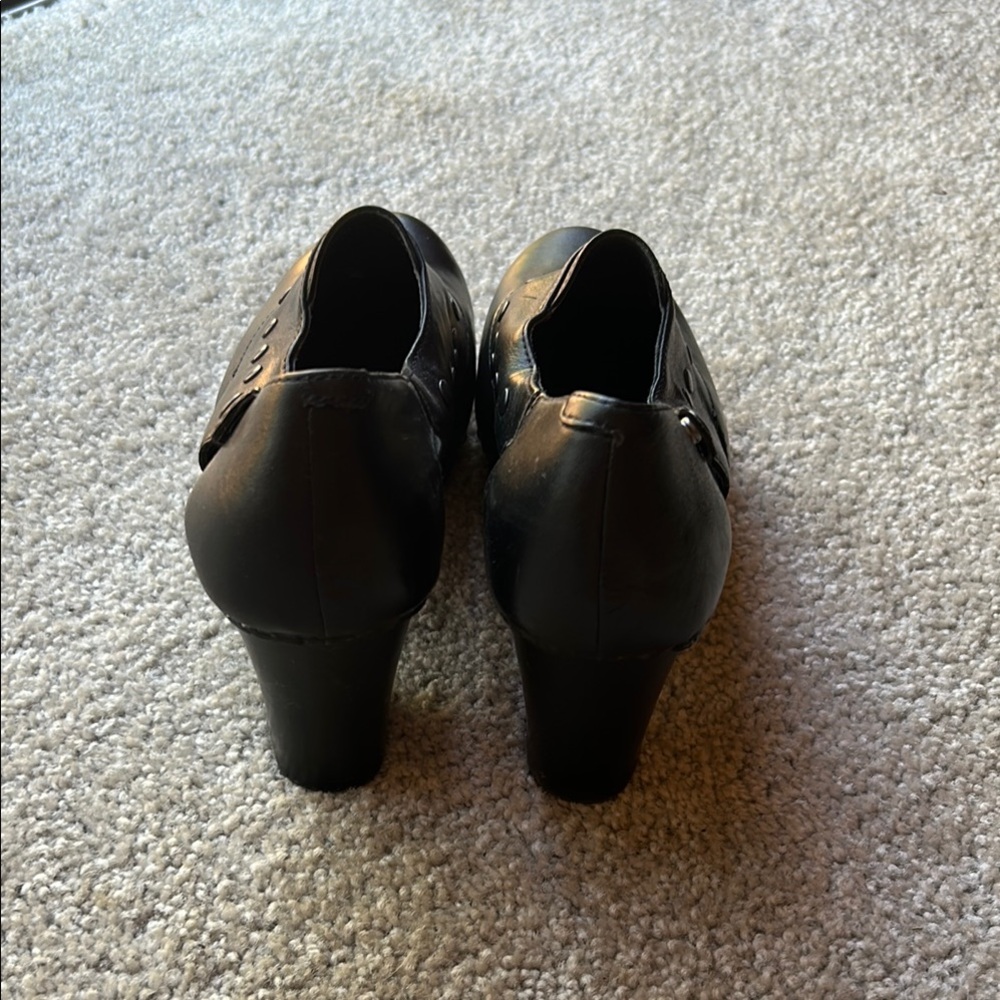 Black leather Dansko high heels - Picture 3 of 9